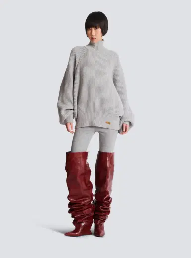 Balmain High-neck ribbed knit jumper | Thumbnail 2