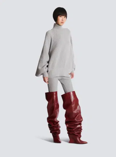 Balmain High-neck ribbed knit jumper | Thumbnail 3