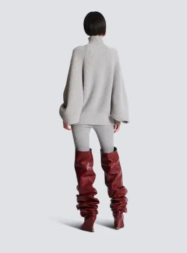 Balmain High-neck ribbed knit jumper | Thumbnail 4
