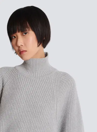 Balmain High-neck ribbed knit jumper | Thumbnail 7