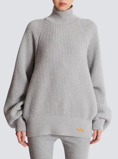 Balmain High-neck ribbed knit jumper | Thumbnail 8