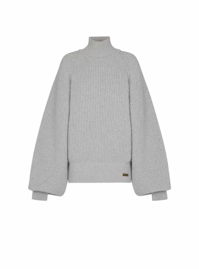 Balmain High-neck ribbed knit jumper