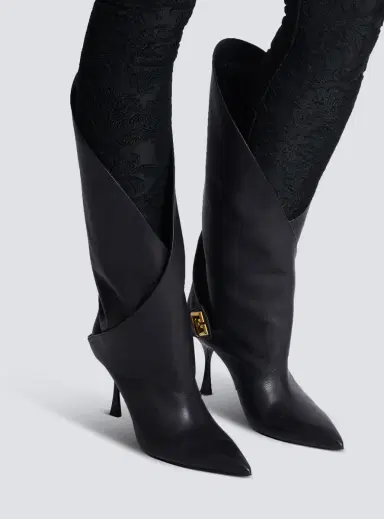 Balmain Twist heeled leather boots | Thumbnail 2 Balmain Twist heeled leather boots | Thumbnail 2