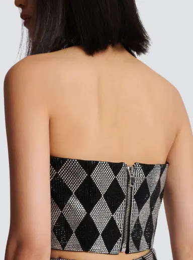 Balmain Diamond rhinestone halterneck top | Thumbnail 5 Balmain Diamond rhinestone halterneck top | Thumbnail 5
