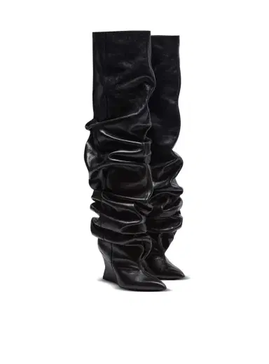 Balmain Wedge thigh-high boots | Thumbnail 3