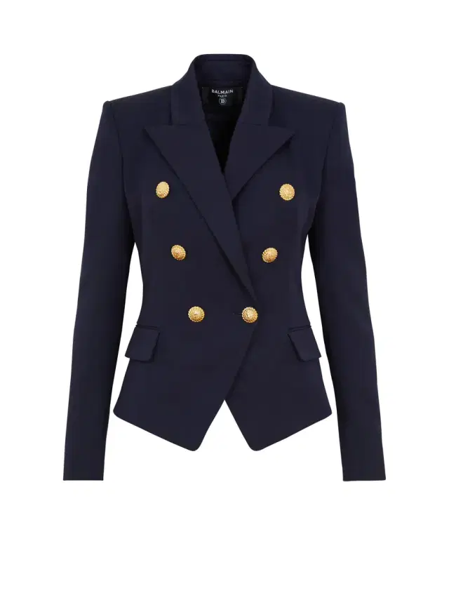 Balmain Fitted wool 6-buttons jacket