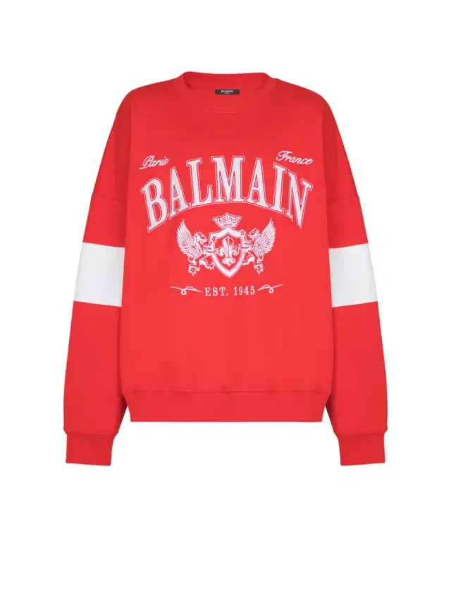 Balmain Boxy  College sweatshirt