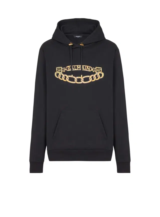 Balmain Chain Logo Hoodie