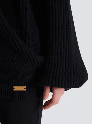 Balmain Oversized knit hoodie | Thumbnail 5