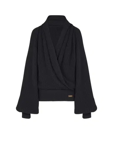 Balmain Oversized knit hoodie | Thumbnail 1