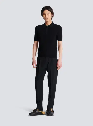 Balmain Monogram knit polo shirt | Thumbnail 2
