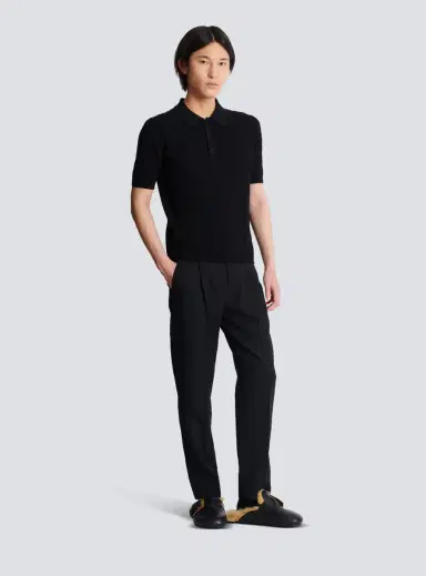 Balmain Monogram knit polo shirt | Thumbnail 3
