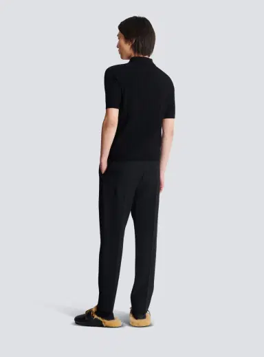 Balmain Monogram knit polo shirt | Thumbnail 4