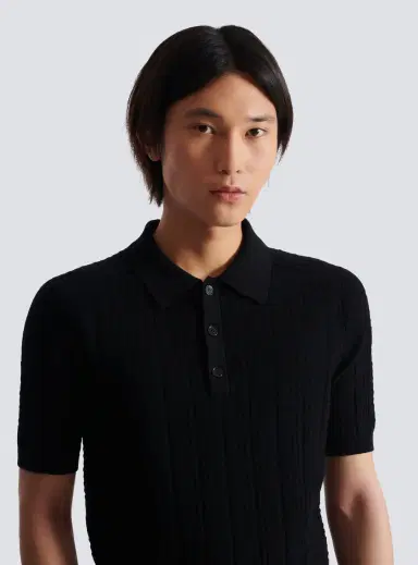 Balmain Monogram knit polo shirt | Thumbnail 6