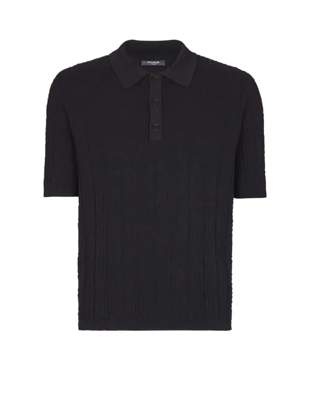 Balmain Monogram knit polo shirt