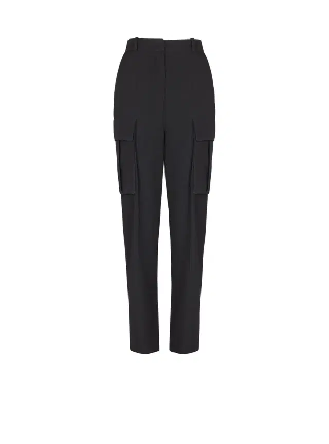 Balmain Cargo pants in grain de poudre wool