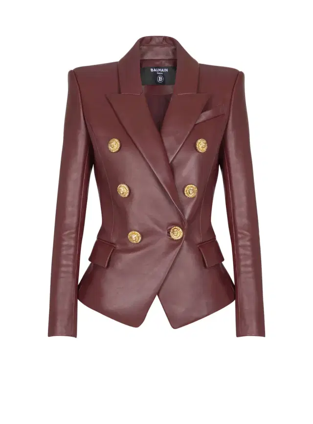 Balmain 6-buttons lambskin jacket