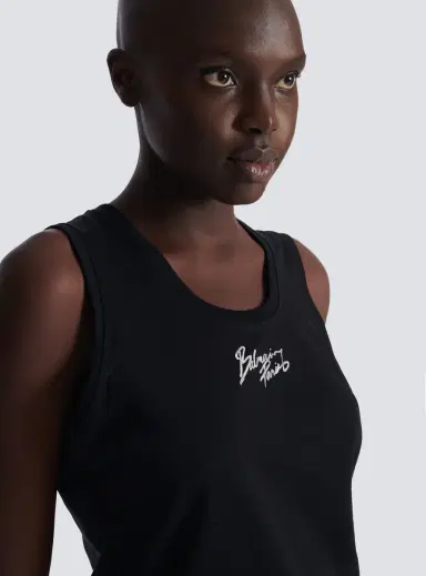 Balmain Relaxed tank top with Paris Brush print | Thumbnail 6 Balmain Relaxed tank top with Paris Brush print | Thumbnail 6