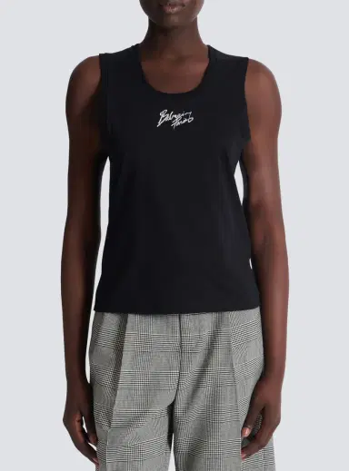 Balmain Relaxed tank top with Paris Brush print | Thumbnail 7 Balmain Relaxed tank top with Paris Brush print | Thumbnail 7