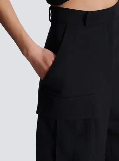 Balmain Bermuda shorts in grain de poudre wool | Thumbnail 5