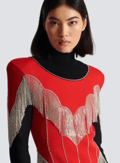 Balmain Fringed knit dress | Thumbnail 5