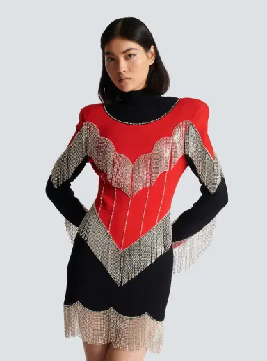 Balmain Fringed knit dress | Thumbnail 7