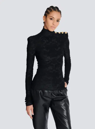 Balmain Baroque pattern long-sleeved top | Thumbnail 5