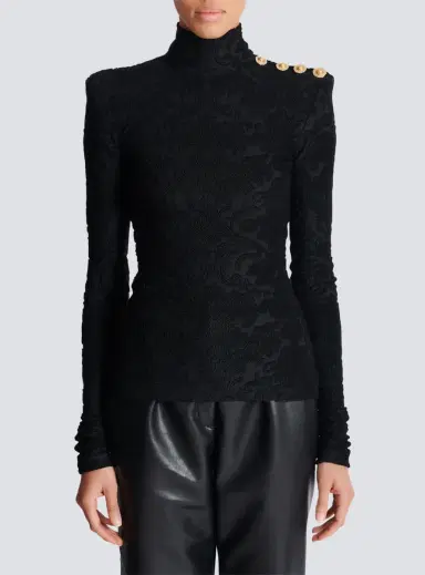 Balmain Baroque pattern long-sleeved top | Thumbnail 7