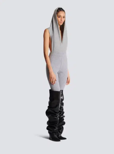 Balmain Draped bodysuit with hood | Thumbnail 3