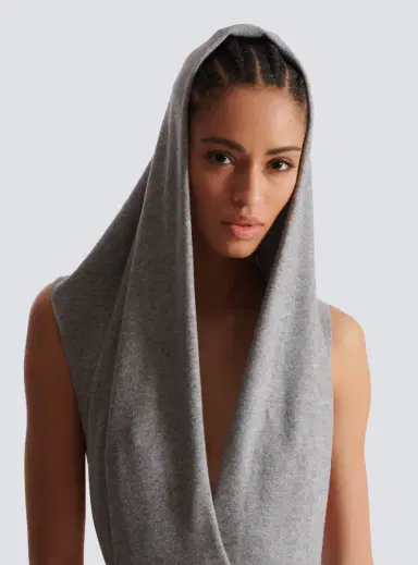 Balmain Draped bodysuit with hood | Thumbnail 6