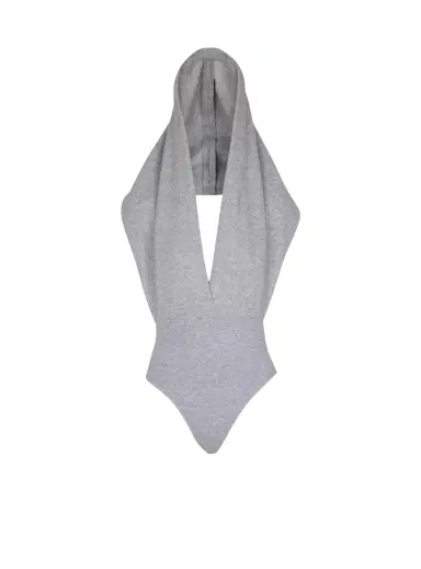 Balmain Draped bodysuit with hood | Thumbnail 1