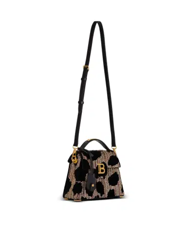 Balmain B-Buzz Dynasty bag in embroidered velvet | Thumbnail 3