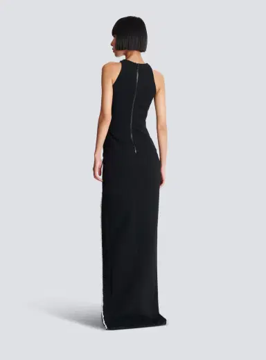 Balmain Long embroidered dress with Face motif | Thumbnail 4
