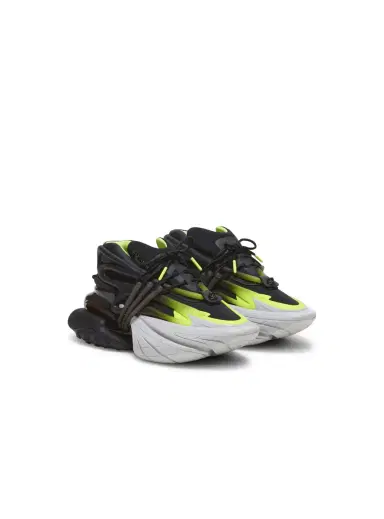 Balmain Fluorescent Unicorn sneakers in neoprene and leather | Thumbnail 3 Balmain Fluorescent Unicorn sneakers in neoprene and leather | Thumbnail 3