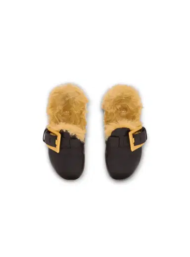Balmain Faux fur-lined mules | Thumbnail 8