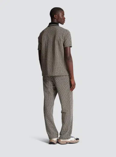 Balmain PB Labyrinth jacquard polo shirt | Thumbnail 4 Balmain PB Labyrinth jacquard polo shirt | Thumbnail 4