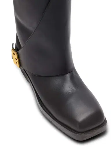 Balmain Twist flat leather boots | Thumbnail 6 Balmain Twist flat leather boots | Thumbnail 6