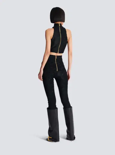 Balmain Baroque pattern buttoned top | Thumbnail 4