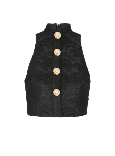 Balmain Baroque pattern buttoned top | Thumbnail 1