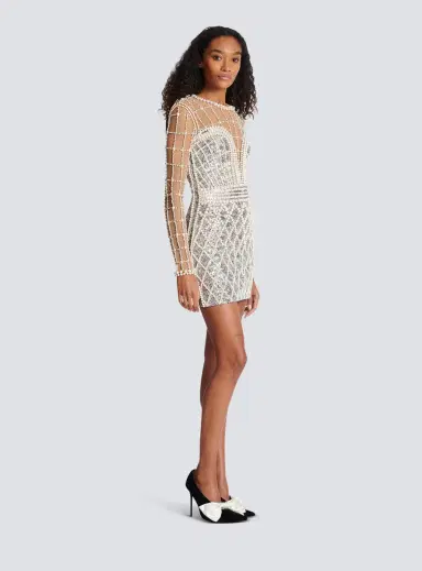 Balmain Short beaded dress | Thumbnail 3