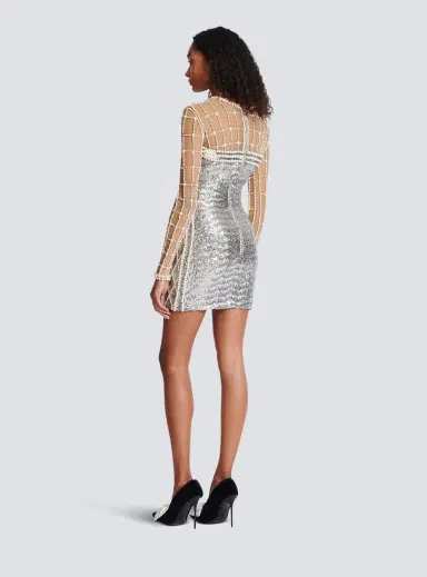 Balmain Short beaded dress | Thumbnail 4