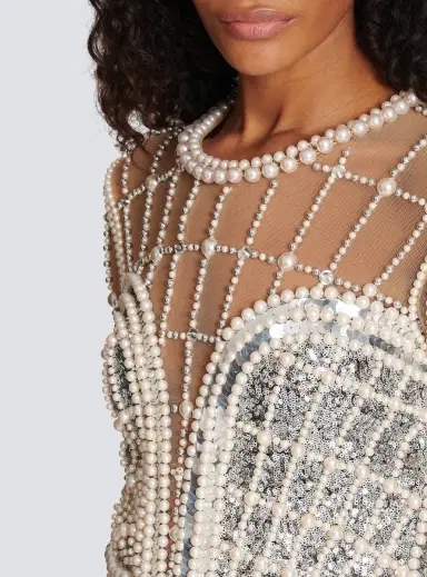 Balmain Short beaded dress | Thumbnail 5