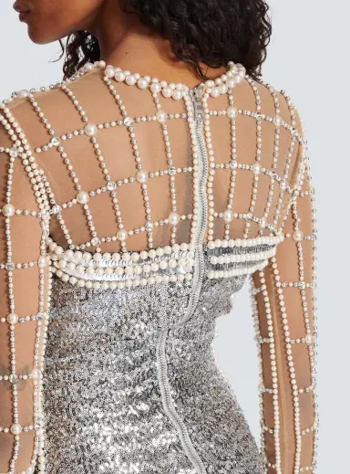 Balmain Short beaded dress | Thumbnail 6