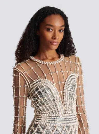 Balmain Short beaded dress | Thumbnail 7
