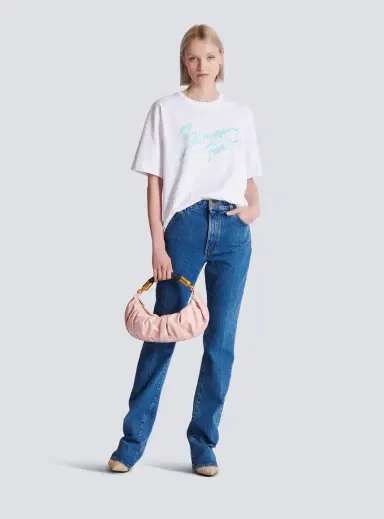 Balmain Boxy T-shirt with Paris Brush print | Thumbnail 2 Balmain Boxy T-shirt with Paris Brush print | Thumbnail 2