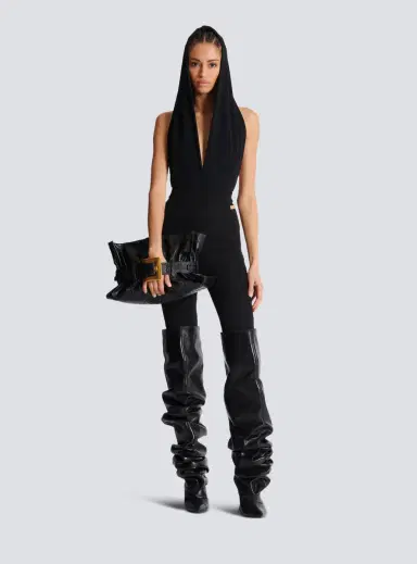 Balmain Draped bodysuit with hood | Thumbnail 2