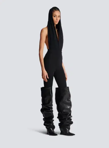 Balmain Draped bodysuit with hood | Thumbnail 3