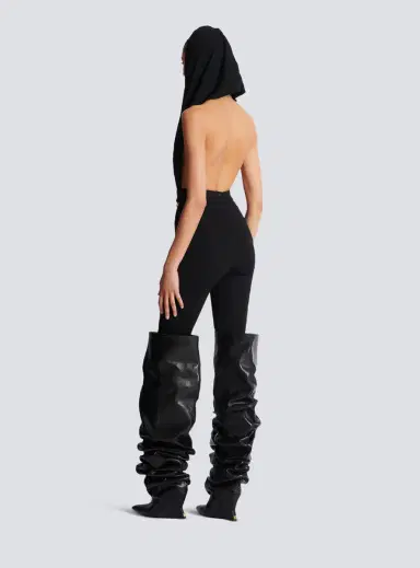Balmain Draped bodysuit with hood | Thumbnail 4