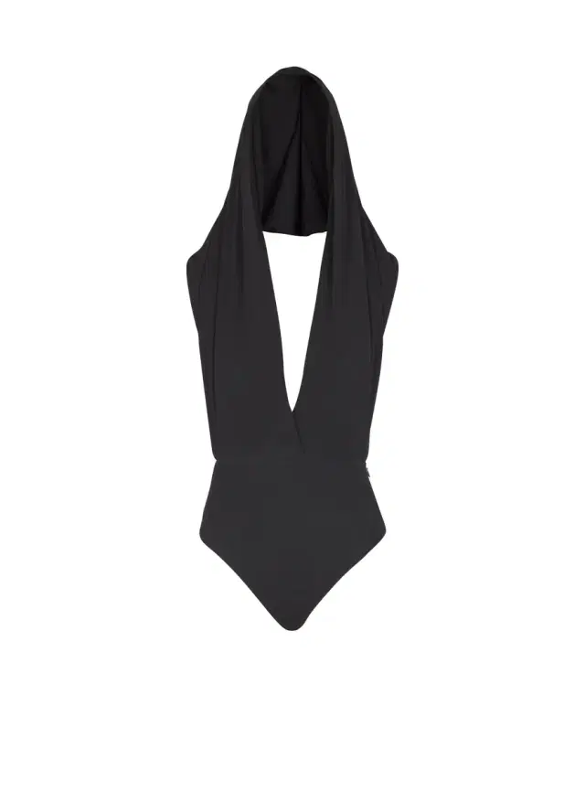 Balmain Draped bodysuit with hood
