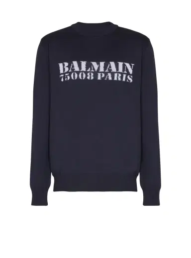 Balmain Stamp merino wool jumper | Thumbnail 1 Balmain Stamp merino wool jumper | Thumbnail 1